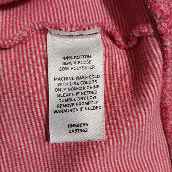 Nordstrom Men's Shop, Coral Red Woven Pullover, Size XL, Long Sleeve 1/4 Zip - Picture 16 of 16